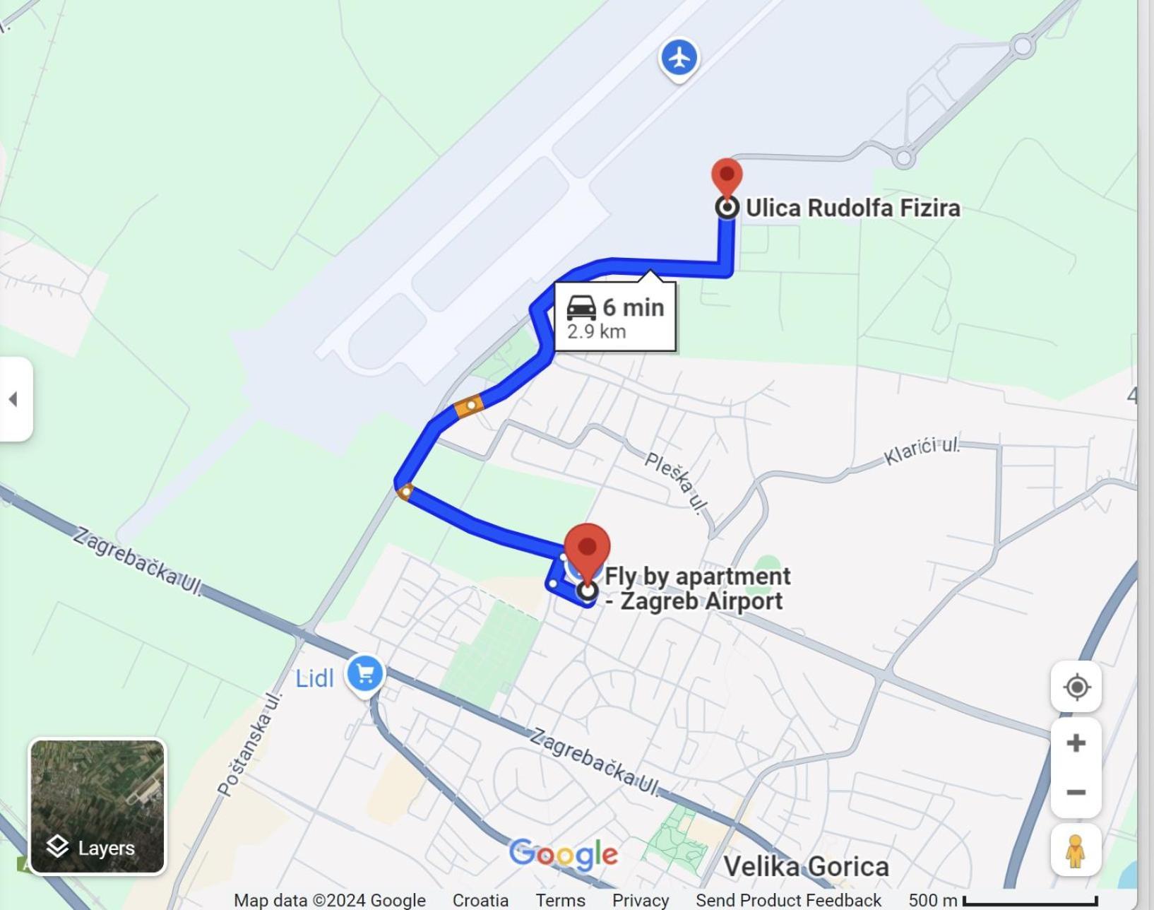 Fly By Suite - Zagreb Airport - 0-24H Self Check In&Out - Parking On Site Velika Gorica Extérieur photo